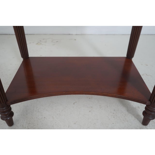 Pair of Ethan Allen Mahogany Two-Tier Nightstands For Sale - Image 13 of 18