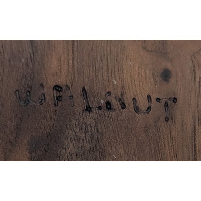 Hand Turned and Lathed Walnut Wood Bowl For Sale - Image 14 of 14