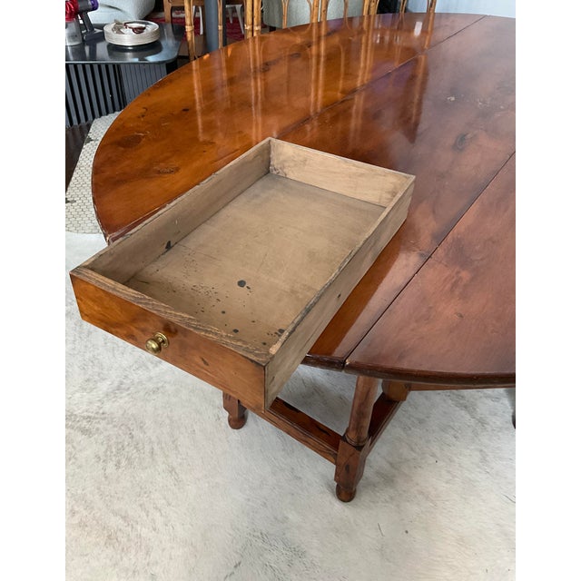 Scandinavian Gateleg Dining Table With (2) Drop Leaves For Sale - Image 13 of 16