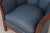 Blue Pair of Stickley Cherry Blue Leather Club Chairs For Sale - Image 8 of 15