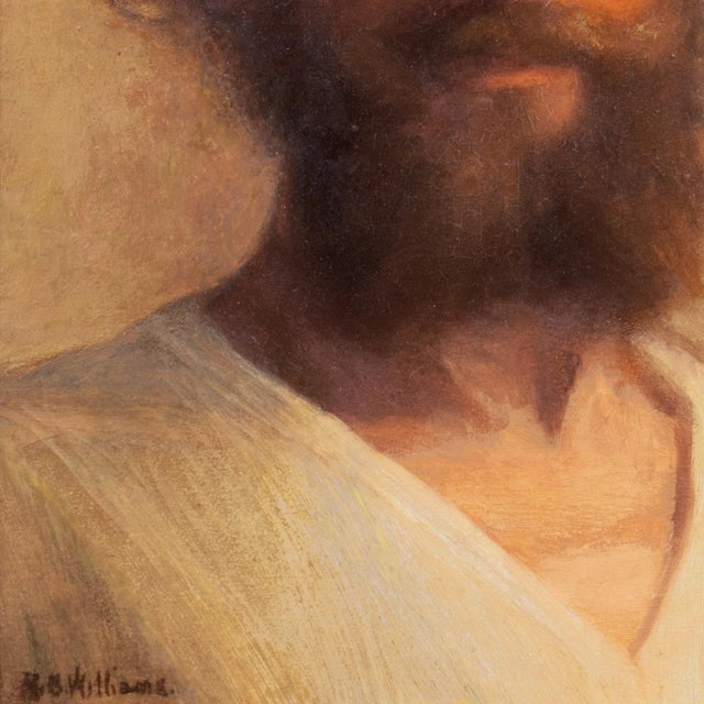 1920s 'Prophetic Figure' by Homer Williams, Chouinard Art Institute, Figural Study, Christian, Biblical, Old Testament For Sale - Image 5 of 9