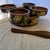 Vintage Handcrafted Wooden Black Lacquer & Bamboo Salad Serving Set - 6 pcs For Sale - Image 11 of 12