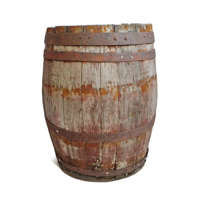 Antique Wood Barrel Chairish