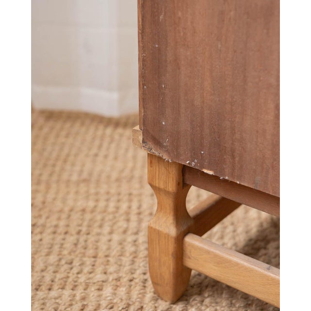 1960s Attributed to Henning Kjaernulf Danish Modern Oak Corner Cabinet For Sale - Image 13 of 15