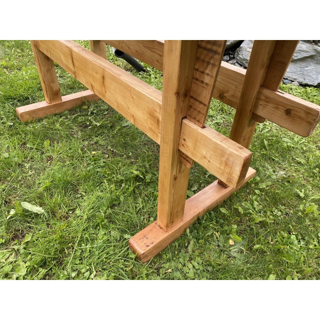Vintage Rustic Workbench, Germany For Sale - Image 6 of 12