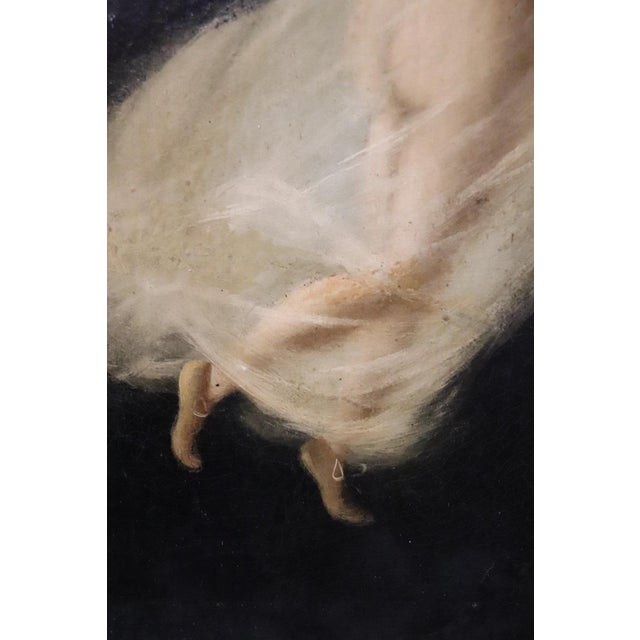 Allegory of Spring, Oil Painting on Board, 1800s, Framed For Sale - Image 3 of 10