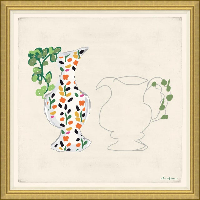 Pitcher and Izzie Vase By Dana Gibson, Framed Art Print For Sale
