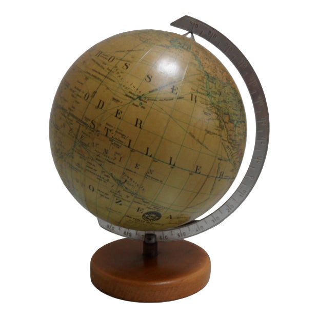 Vintage Table Globe, 1950s For Sale