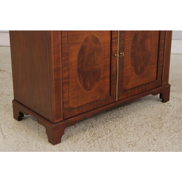 Brown Baker Dome Top Mahogany Historic Charleston China Cabinet For Sale - Image 8 of 17