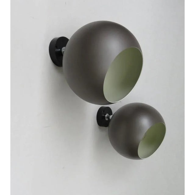 Space Age Ceiling or Wall Lights in Plastic and Painted Aluminum, from Erco, 1970s, Set of 2 For Sale - Image 3 of 13