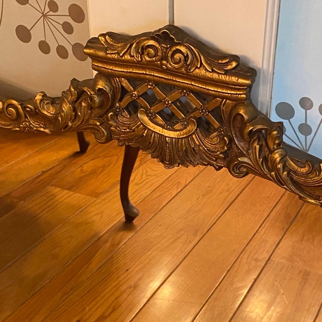 Rococo Gold French Crown Mirror For Sale - Image 13 of 17