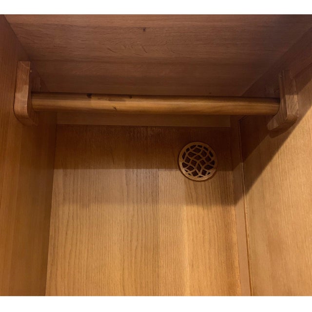 Wood Mission 2 Door / 2 Drawer Armoire (Available in 2 Stains) - Micheal Cherry For Sale - Image 7 of 12