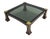 Mid-Century Modern Italian Walnut and Brass Coffee Table, 1970s For Sale