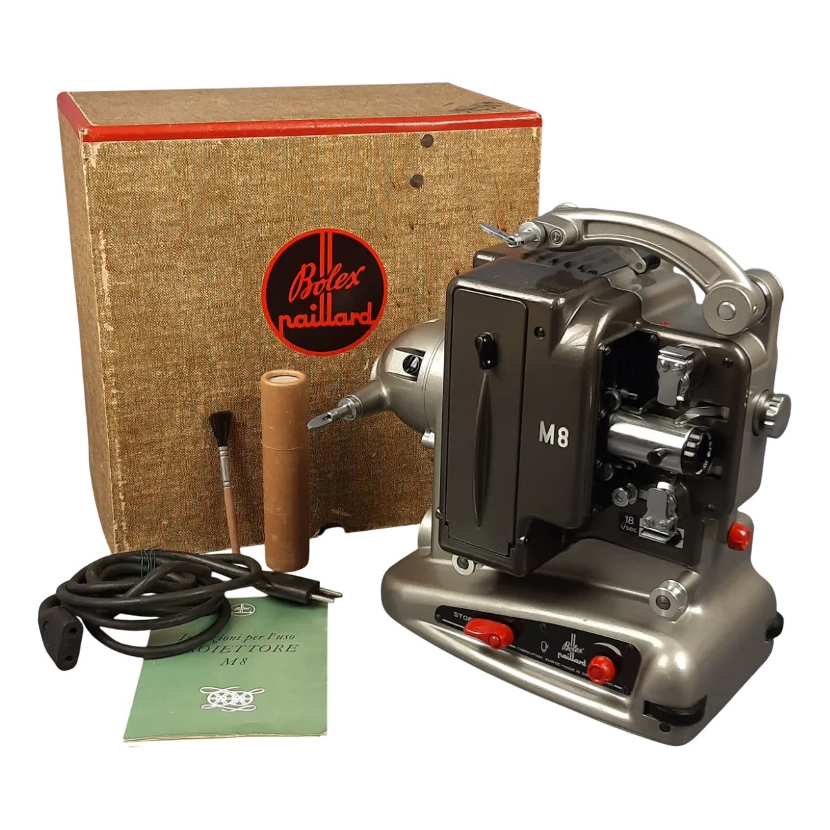 映写機 PAILLARD BOLEX M8 パイヤール ボレックス スイス製 ジャンク 札幌市東区 新道東店 Bolex Paillard M8 Swiss Film Projector with Vintage Box, 1950s
