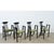 Black Late 20th Century Italian Vintage Set of Four Ebonized Upholstered Armchairs For Sale - Image 8 of 13