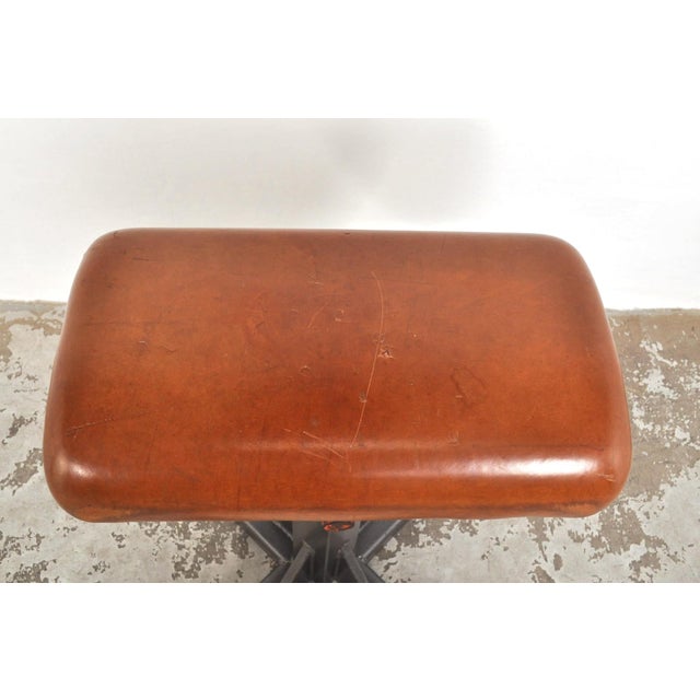Vintage Leather Gymnastic Horse, 1950s For Sale - Image 12 of 13