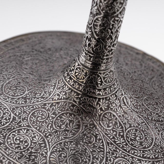 Antique 20th Century Indian Silver Shawl Wine Goblets, 1900s, Set of 2 For Sale - Image 17 of 18