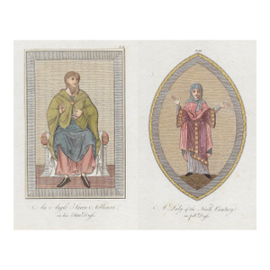 Pair of 1796 English Historical Dress Engravings