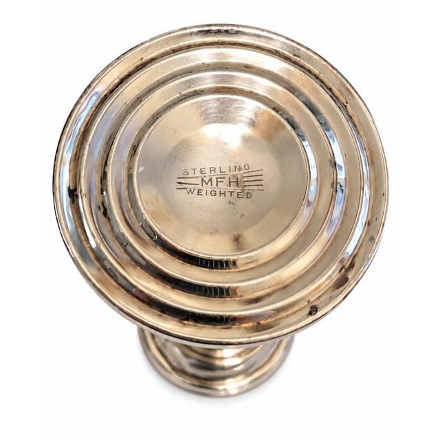 Mid-Century Modern Early 20th Century Hirch Sterling Cordial Goblets - a Pair For Sale - Image 3 of 3