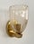 Art Deco Italian Brass and Murano Glass Wall Lights, 1990s, Set of 2 For Sale - Image 4 of 14