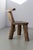 Rustic Primitive Elm T Tripod Side Chair, Denmark, 1970s For Sale - Image 3 of 17