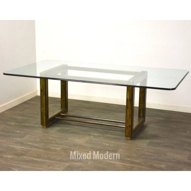 Bernhard Rohne for Mastercraft Acid Etched Dining Table For Sale - Image 11 of 11