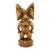 Vintage Tiki Totem Ku God of War Strength and Family Hand Carved Sculpture For Sale
