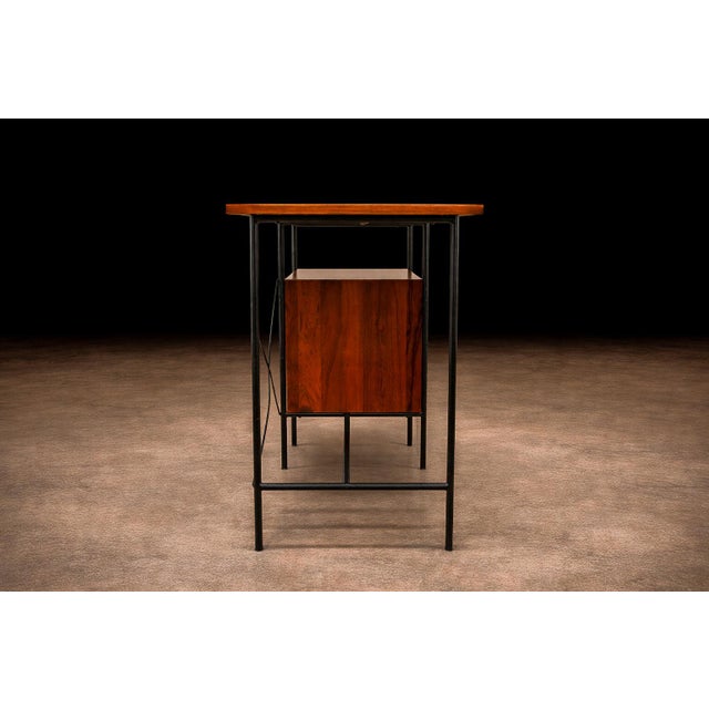 Brown Desk with Armchair, Geraldo de Barros for Unilabor, 1950s - Lot 400-592A For Sale - Image 8 of 15