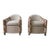 Pair of 1990s Attributed Brueton Swivel Chairs, Newly Upholstered in Kravet Chenille & Fabricut Printed Velvet For Sale