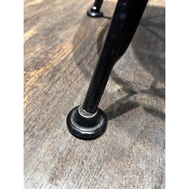 Black 1990s Toledo Industrial Style Drafting Adjustable Swivel Stools For Sale - Image 8 of 12