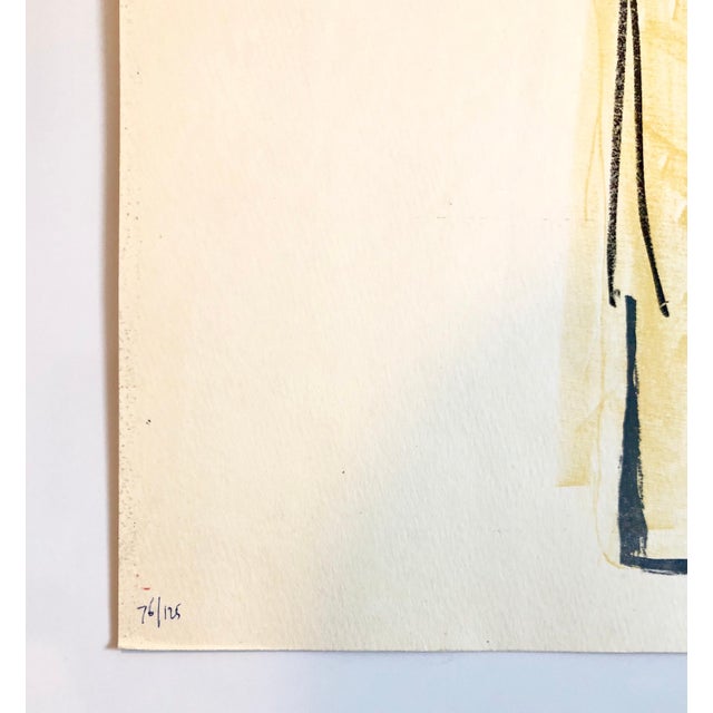 Modern Igael Tumarkin, Israeli Josef Zaritsky Abstract Modernist Lithograph Print "Composition", c.1959 For Sale - Image 3 of 5