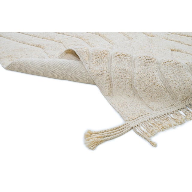 Early 21st Century Hand-Knotted Wool Rug by Azele Studio For Sale - Image 5 of 12