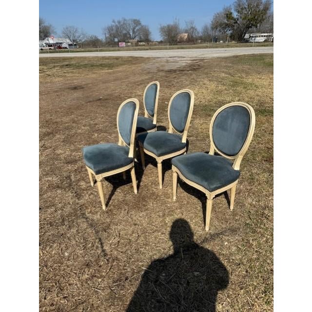 19th Century Louis XVl Dining Chairs - Set of 4 For Sale - Image 4 of 15