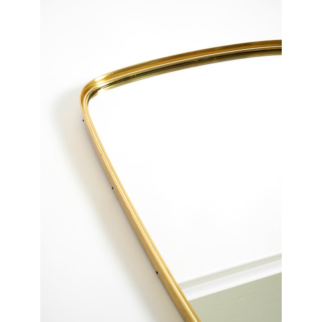 Mid-Century Modern Wall Mirrors with Brass Frames from Münchener Zierspiegel, 1950s, Set of 2 For Sale - Image 11 of 18