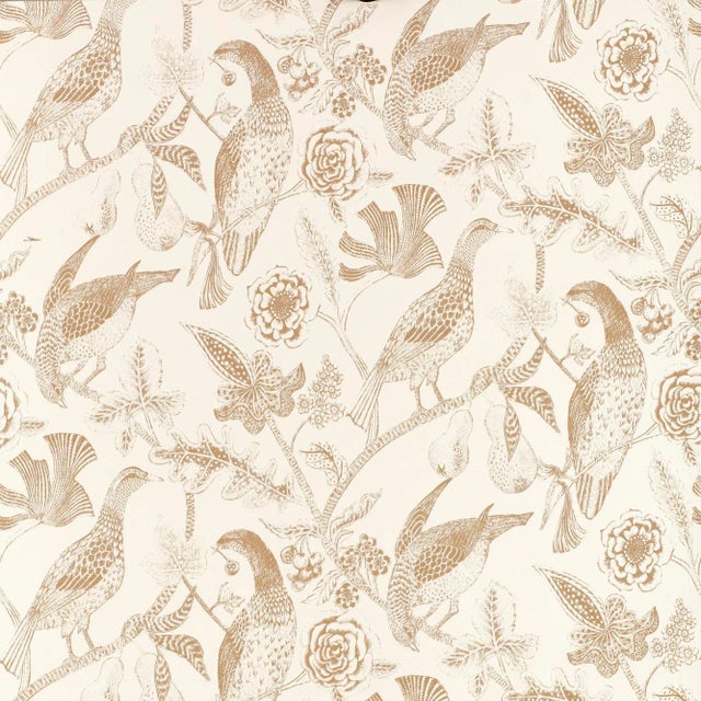 Contemporary Schumacher Katmandu Wallpaper in Beige For Sale - Image 3 of 3