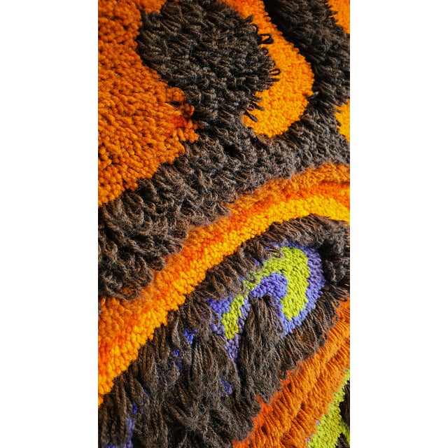 1970s Vintage Tapestry in Wool, 1978 For Sale - Image 5 of 10