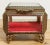 Vintage Ormolu Brass Beveled Glass Jewelry Casket For Sale - Image 4 of 11