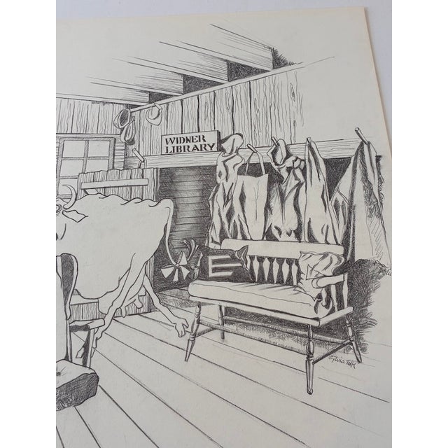 1980s Sylvia Tolk "Boulaceet Farm, Nova Scotia, Reading Room" For Sale - Image 10 of 10