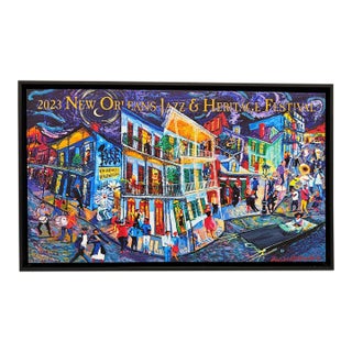 New Orleans Jazz Fest Poster: 2023 "Quarter Love Note" #18/350 Michalopoulos For Sale