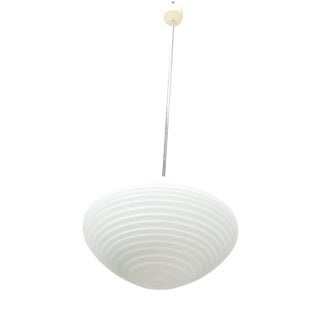 Large Mid-Century Czechoslovak Opaline Glass Pendant Lamp from Napako, 1970s For Sale