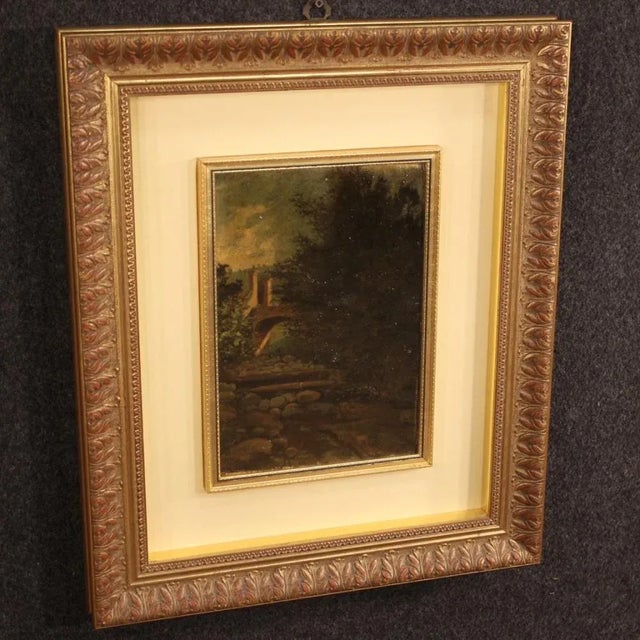 Italian Artist, Landscape, 1970, Oil on Cardboard, Framed For Sale - Image 4 of 12