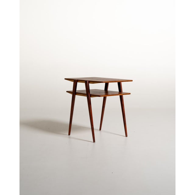 Teak and Mahogany 2-Tier Coffee Table, 1950s For Sale - Image 3 of 8