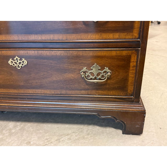 Drexel Heritage 18th Century Collection Highboy Chest of Drawers, Vintage For Sale - Image 10 of 12