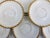 French Vintage Porcelain French Limoges Gilt Saucers - Set of 8 For Sale - Image 3 of 5