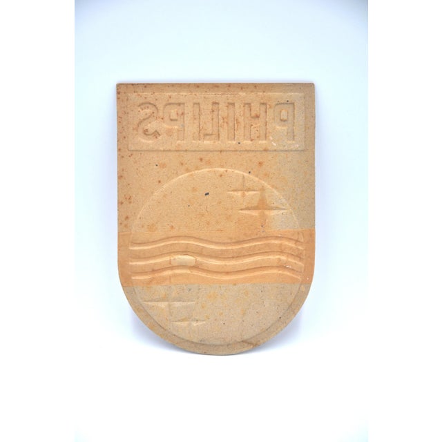 Philips Art Deco logo from 1938 designed by Louis Kalff. Very rare. Material: Paper pressed on cardboard. Dimensions: 24,5...