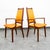 1960s Mid Century Modern Dining Chairs Set 8 Armchairs Orange Solid Walnut MCM Captain For Sale - Image 5 of 12