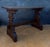 Rustic Spanish Rustic Trestle Console Table with Carved Pedestal Supports, 1940s For Sale - Image 3 of 8