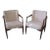 Mid-Century Walnut Sculptural Arm Chairs - A Pair 1960s For Sale