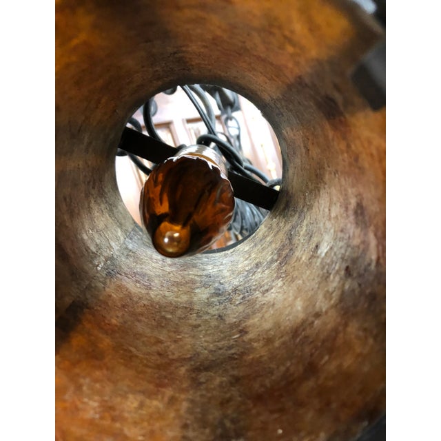 Black Spanish Gothic Revival Hanging Pendant Chandelier For Sale - Image 8 of 9