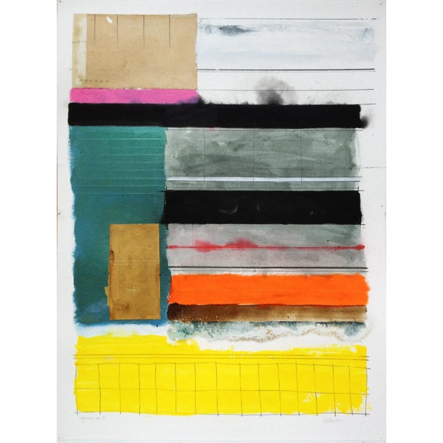 Contemporary Abstract No. 3 Mixed Media Artwork For Sale - Image 3 of 3